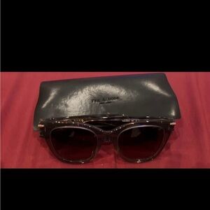 rag & bone Translucent Gray Sunglasses with Dark Lenses